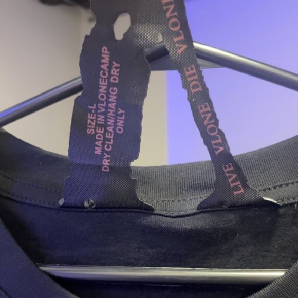 Reflective Black VLONE 1:1 TTS Large - Picture 4 of 5